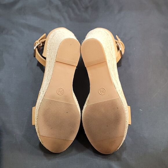 A.NEW DAY WEDGE ESPADRILLE OPEN TOE SANDAL - Picture 14 of 14
